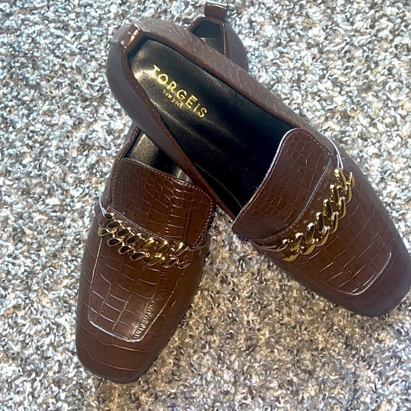 Torgeis Women's Vain Loafer Color Brown Size 8.5 brand new - Picture 3 of 8